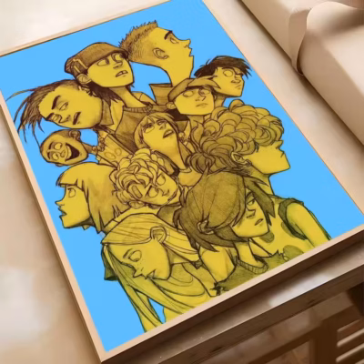 Golden Cast Montage Ed, Edd n Eddy Wall Art