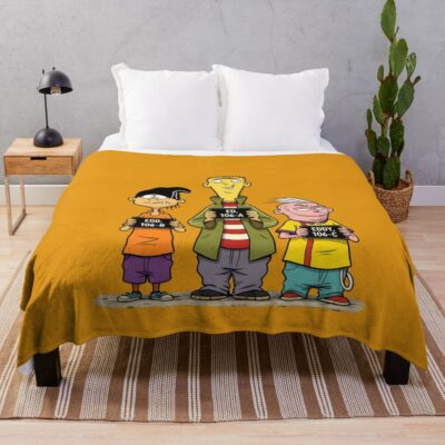 Retro Cartoon Throw Blanket