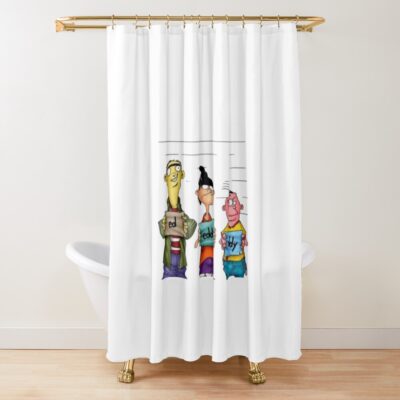 Ed Edd Eddy In Prison Shower Curtain