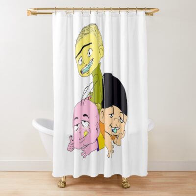 Ed Edd And Eddy Fabric Shower Curtain