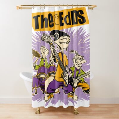 Cartoon Rock Band Vintage Tv Show Gift Home Shower Curtain