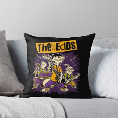 Cartoon Rock Band Vintage Tv Show Gift Bed Throw Pillow
