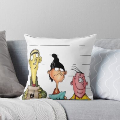 Ed Edd Eddy In Prison Throw Pillow