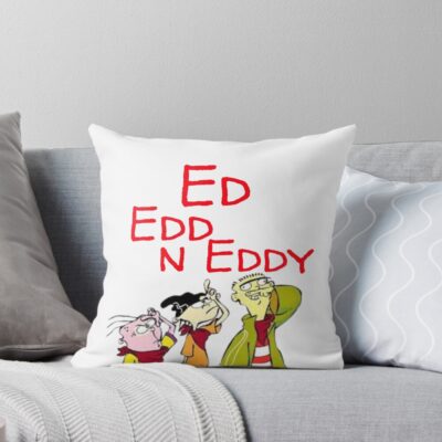 Cartoon Retro 90 S Graphic Tee Throw Pillow