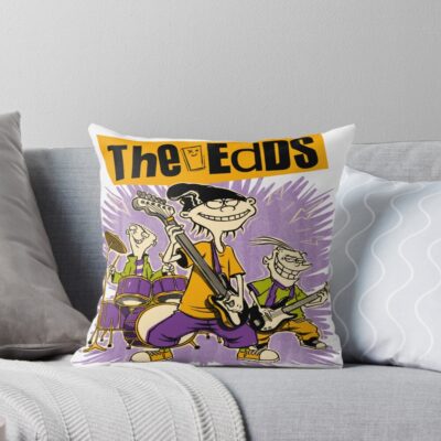 Cartoon Rock Band Vintage Tv Show Gift Couch Throw Pillow